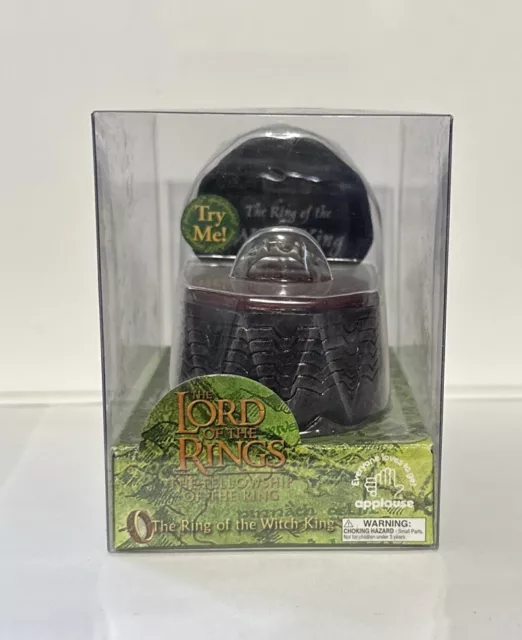 Lord Of The Rings LOTR Ring of the Witch King with Light Up Base Applause New