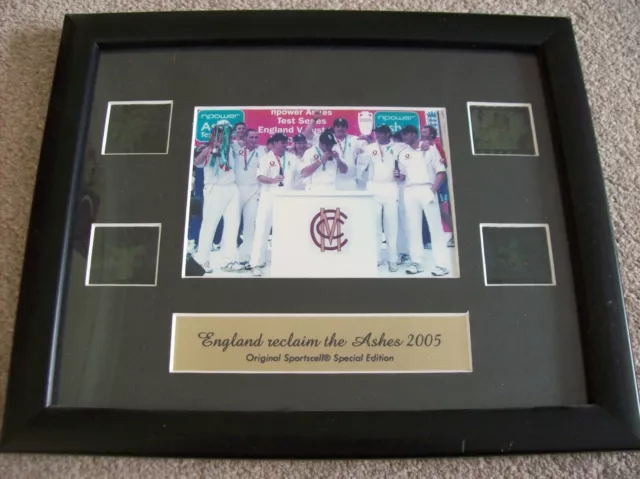 England Regain The Ashes 2005 Framed Special Edition Cricket Wall Art