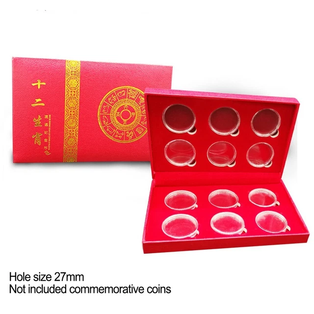 Boîte de rangement pour pièces de monnaie en bois - Capacité 100