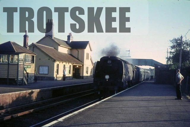 35MM SLIDE BR British Railways Steam Loco Class WCBB 34084 Milborne ...