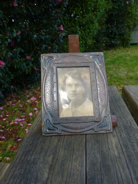 Arts And Crafts Nouveau Period Copper Photo Frame  C1900