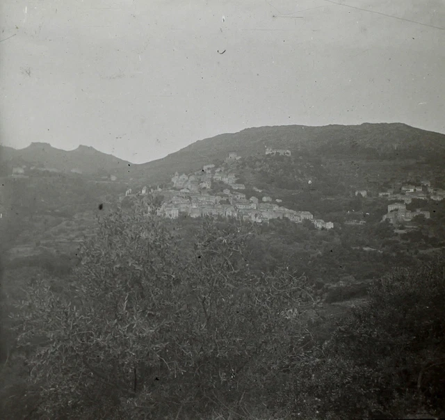 FRANCE CORSE c1930 Photo Vintage Plaque de verre V35L7n10