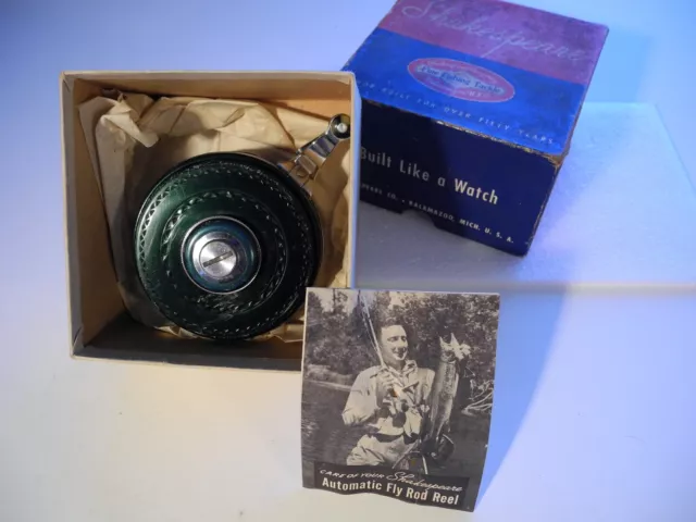SHAKESPEARE SILENT TRU-ART 1835 AUTO FLY REEL with orginal box and  instructions $45.00 - PicClick