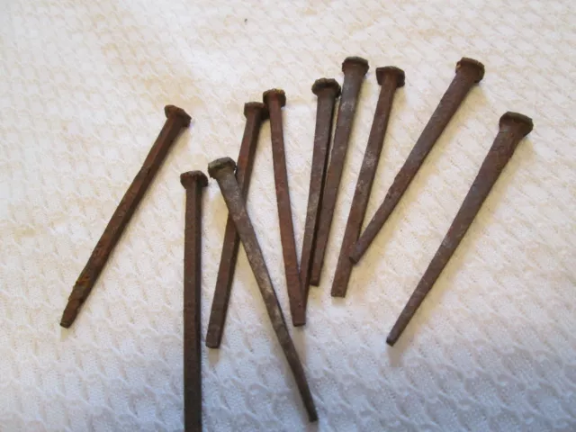 20 Vintage Used Square Nails  2-1/2 inches Long