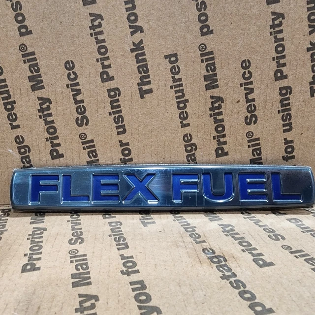 Flex Fuel Rubber Emblem 2007-2015 Nissan Titan Tailgate or Armada Liftgate USED