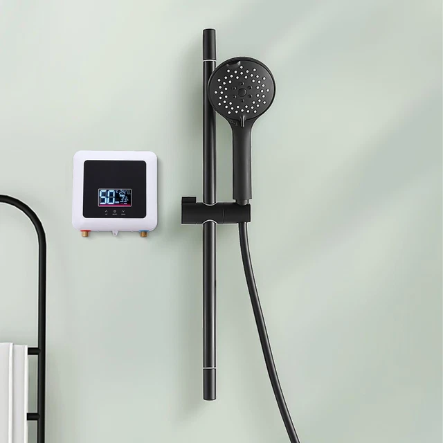 CHIMHOON Durchlauferhitzer 3,5KW 220V - Mini Warmwasserbereiter Mit Duschkopf Für Bad & Küche