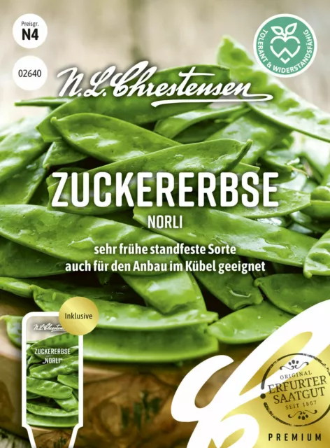 N. L. Chrestensen Semillas Guisantes de Azúcar Norli Ausgezeichneter Sabor