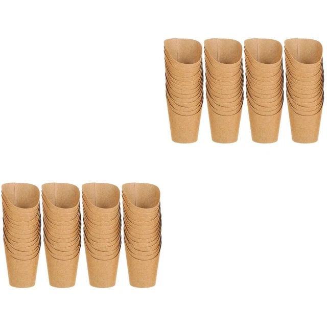 100 Stk Partyzubehör Wurstbecher Food-Pommes-Becher Pro store