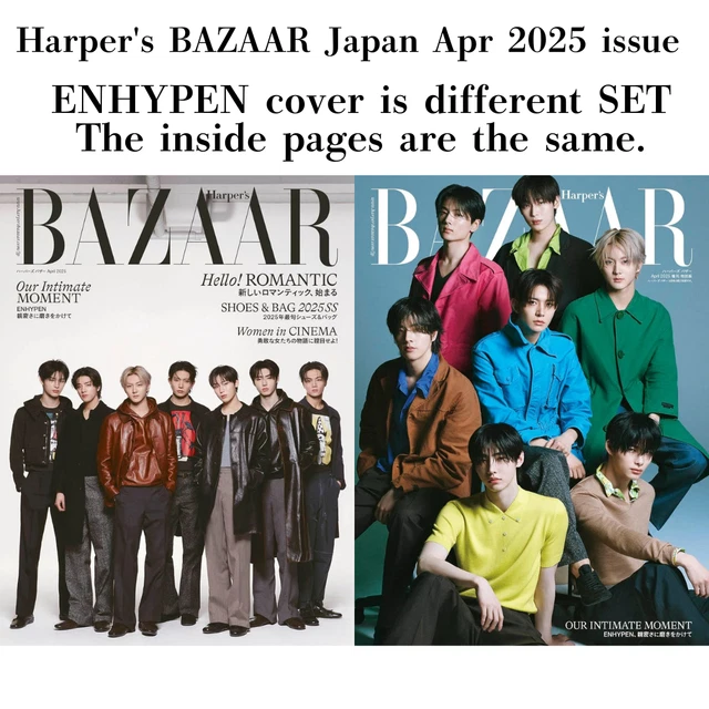ENHYPEN COVER HARPER'S BAZAAR Apr 2025 Japanese Mag ENHYPEN Edt set £37
