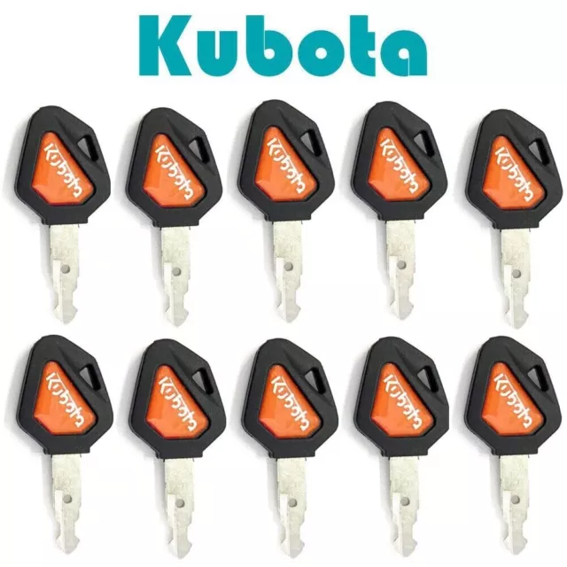 10 Kubota Ignition Keys 459A Excavator Backhoe Skid Steer Track Loader 459A Keys