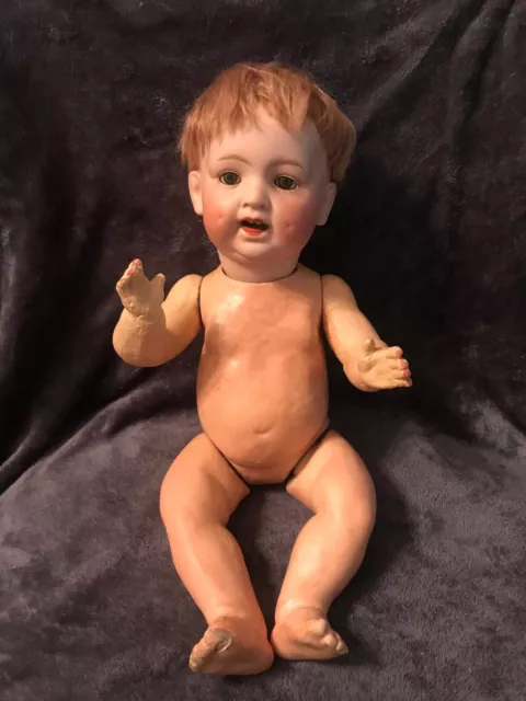 Antique Morimura Brothers Bisque Doll - 19"  Repair or Parts - Sleep Eyes (DDD1)