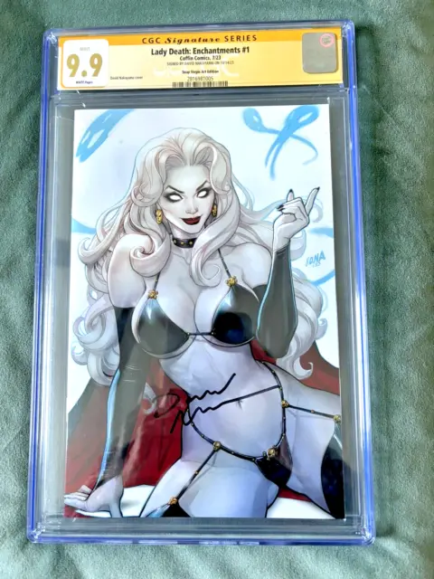 Lady Death Enchantments 1  (9.9) CGC ; Signature Nakayama -"Snap Virgin Art Ed.”