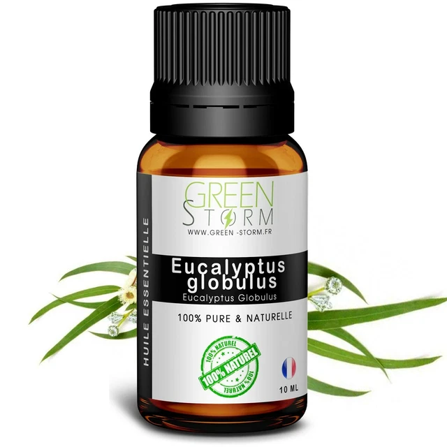 HUILE ESSENTIELLE EUCALYPTUS globulus - 100% pure et naturelle - HEBBD ...
