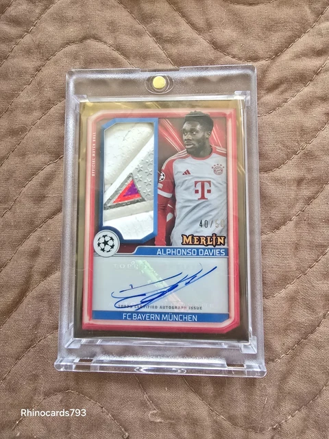 その他 Topps Merlin ball Alphonso Davies Auto Topps Merlin ball Alphonso Davies Auto