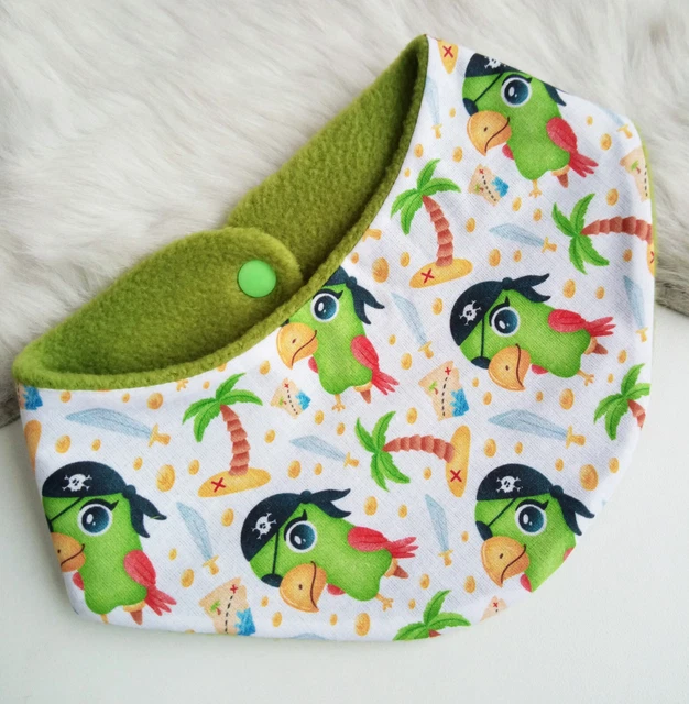 NEU * Halstuch mit FLEECE * Kinder * Baby * Dreieckstuch * Schal * Papagei