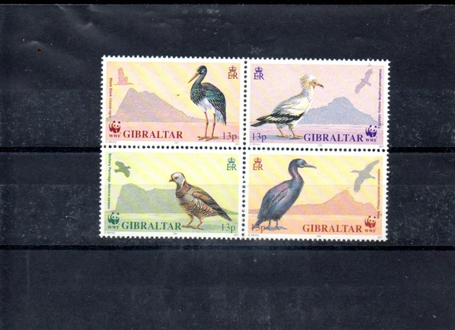 Gibraltar Nº 629-32 Tema Fauna (WWF) MNH