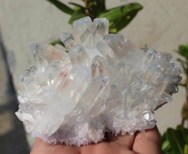 372g New Find Blue Phantom QUARTZ Crystal Cluster Specimen
