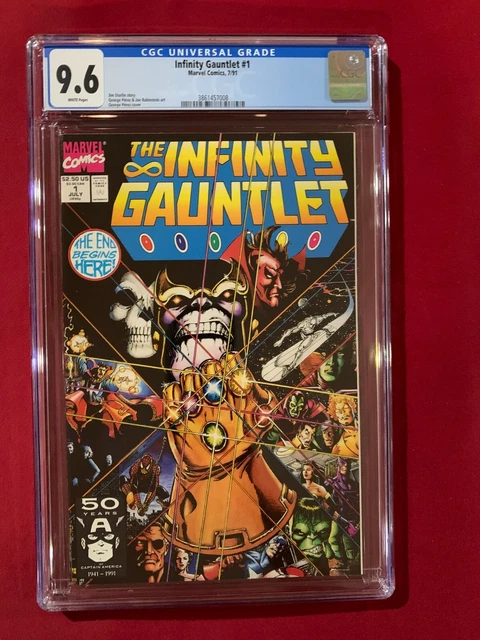 Infinity Gauntlet #1 (7/91) ~ Cgc 9.6  ~ Marvel Comics ~ Thanos ~ Perez ~ Mcu