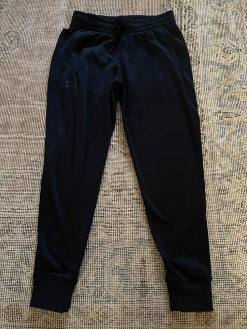 boys under armour black Loose joggers youth medium