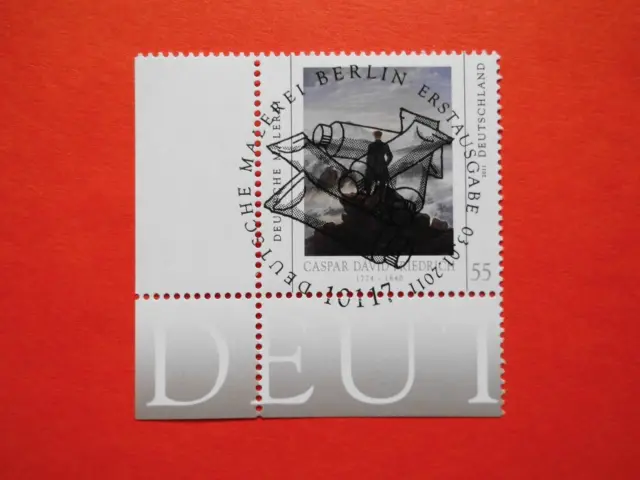 BM. Briefmarken BRD 2011 Deutsche Malerei (VI) Mi. Nr. 2840 FDC-Stempel+Eckrand