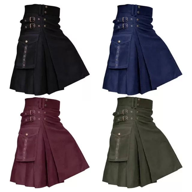 Trendy Scottish Highland Dress Men's Festival Kilt Classic Tartan Skirt