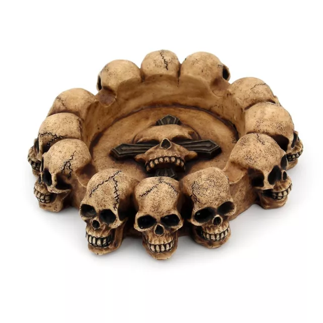 Ashtrays Resin Skull Ash Container Spooky Human Skull Ashtray Smoking Room