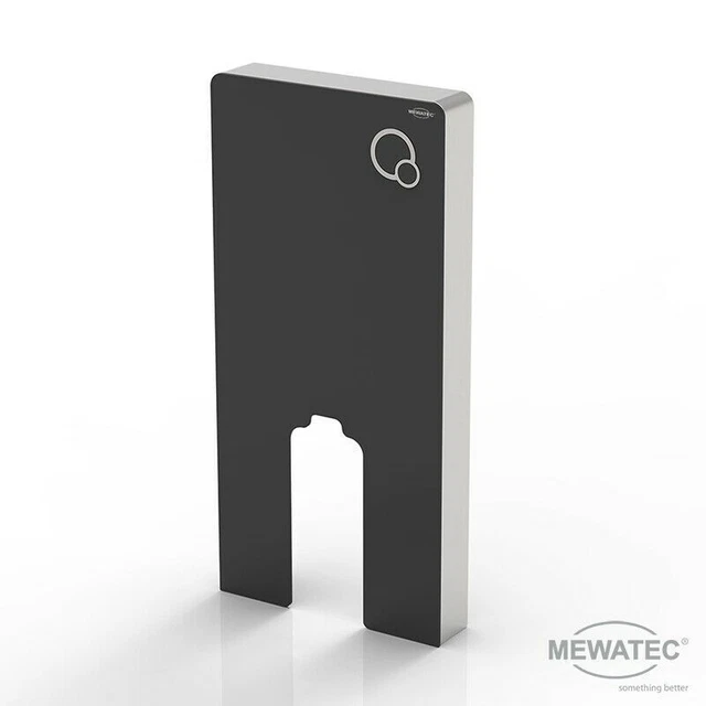 Modulo sanitario MEWATEC MagicWall 2.0 - per servizi igienici a pavimento in nero