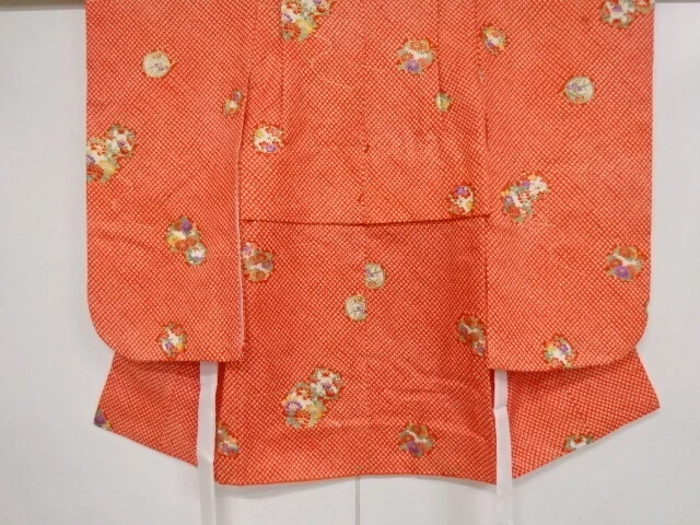 96206# Japanese Kimono / Kimono For Girls / Flower Roundel