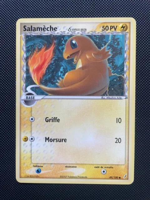 Pokemon Card Salameche 49/100 EX Crystal Keeper Block EX FR