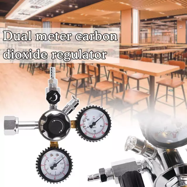 Dual Gauge Co2 Regulator Dual Stage 0-60 PSI 0-3000 ✨2 Beer Pressure PSI Hot A0