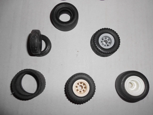 Pneus Noirs Playmobil Pour Véhicules - Compatibles Avec Modèles 3399, 9432, 9434, 9278, Etc.