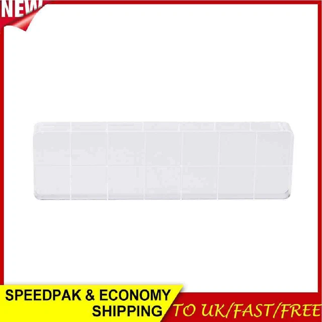 Acryl Stempelblock Klar Stanzwerkzeug Set mit Gitterlinie Handwerk (2x7cm)