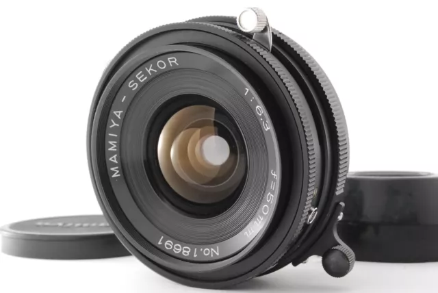 [CASI NUEVO] Mamiya Sekor 50 mm F6,3 para lente gran angular prensa universal JAPÓN