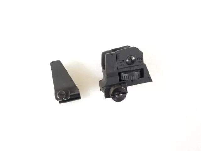 Krytac Airsoft OEM Fixed Front and Rear Iron Sight SetFull Metal for Airsoft AEG