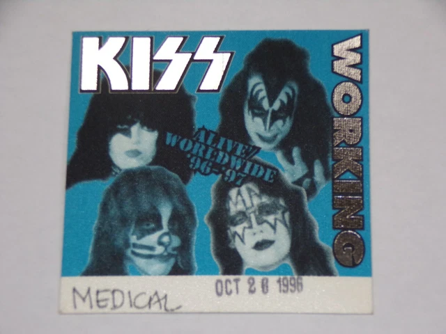 KISS Band Reunion Concert Tour 1996 Satin Pass Working Medical Oct 26 Las Cruces