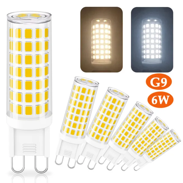 G9 LED Lampen 6W=60W Halogen Glühbirne Kein Flimmern Leuchtmittel Birne