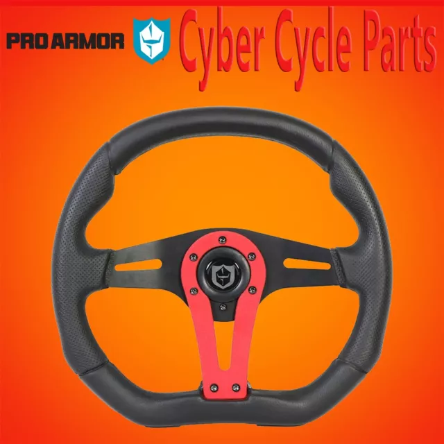Pro Armor 13.75 Top Marker Extreme Weather Steering Wheel Red