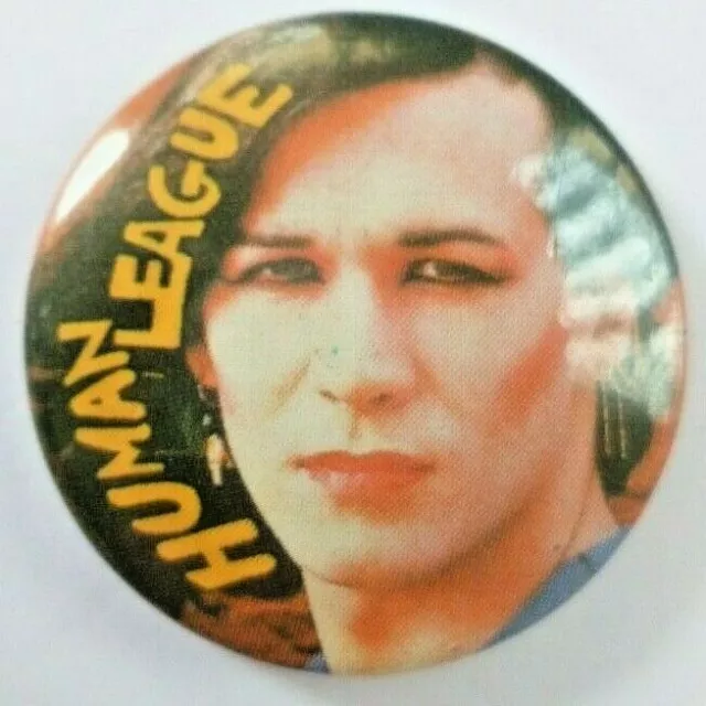 The Human League 1970/80s Original Vintage Pin Badge British Synth Pop New Wave