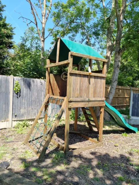 Outdoor Garden Playhouse With Slide