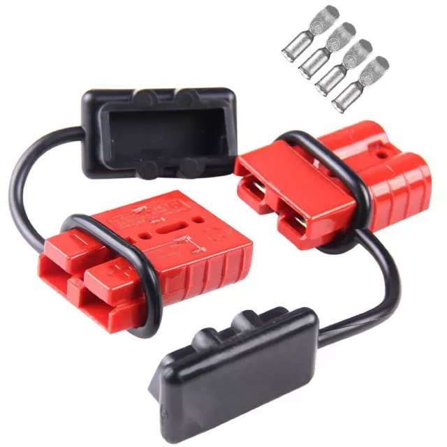 2x 12V Auto Car Battery Quick Connect Disconnect Plug Winch Connector 50A