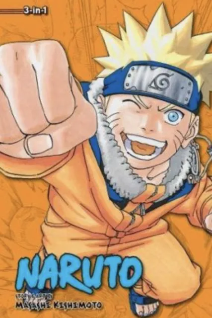 Naruto (3-in-1 Ausgabe) Band 7 - Englischer Manga - Brandneu