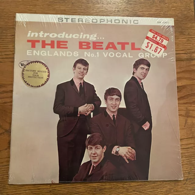 The Beatles - Introducing The Beatles, Vee Jay Sr 1062, Stereo Lp, 1964, Shrink