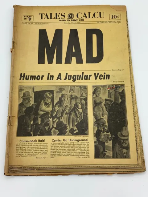 Mad #16 Very Nice Unrestored Pre-Code Golden Age Vintage EC Comic 1954 FN+