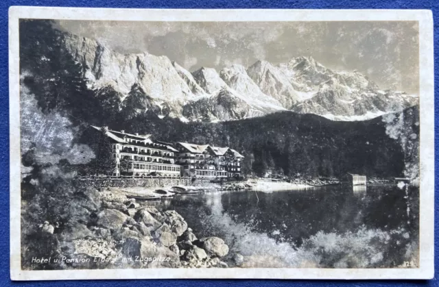 AK Eibsee Hotel u. Pension  mit Zugspitze