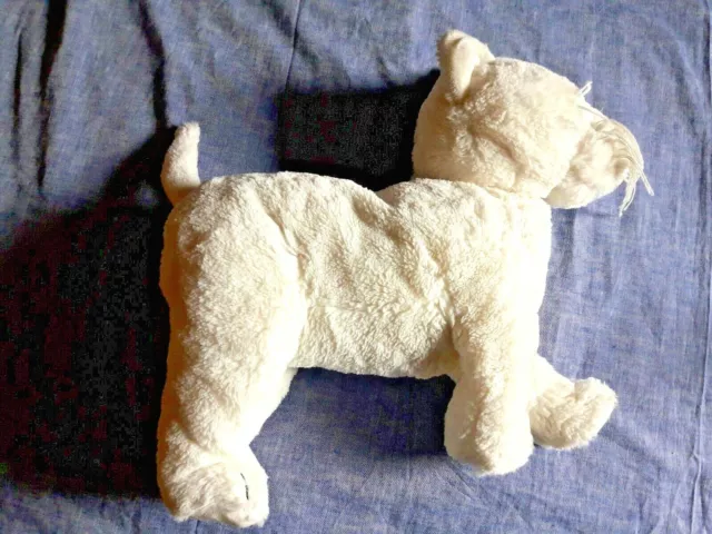 GATTO BIANCO grande peluche morbidissimo altezza 33 cm, lunghezza 40 cm