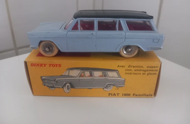 DINKY TOYS 548 FIAT 1800 FAMILIALE BOITE VIDE D'ORIGINE N°1 DINKY TOYS 548 FIAT 1800 FAMILIALE BOITE VIDE D'ORIGINE N°1