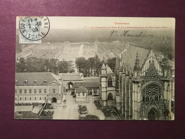 CPA 94 VINCENNES - La Chapelle du Fort et Vue Panoramique du Nouveau fort