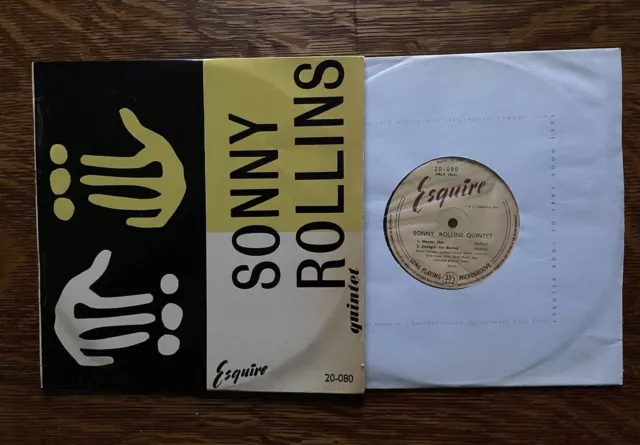 'Sonny Rollins Quintet' Esquire 20-080 1st UK Press1957 10" LP Art Blakey EX-EX-