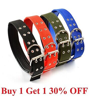 Tactical Heavy Duty Nylon Large Dog Collar Collar K9 Military with Metal Buckle