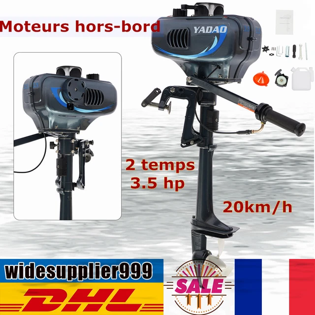 Moteur Hors-bord 2 Temps 3.5HP – Refroidissement Eau CDI, Léger Et Puissant Pour Bateaux Gonflables
